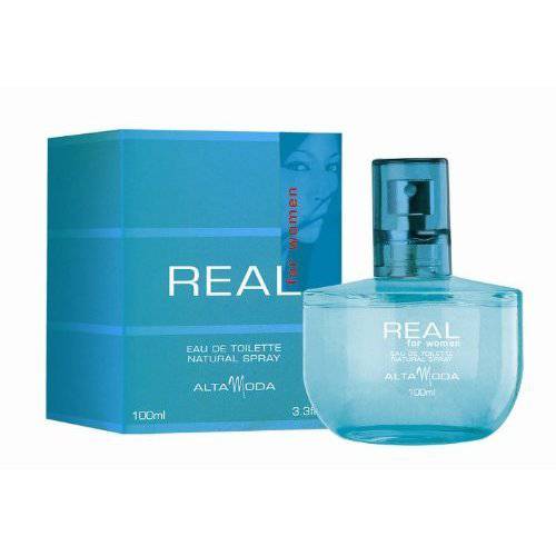Real for Women EDT-100ml(3.4oz) by Alta Moda(WITH VELVET POUCH)